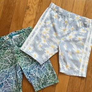 6X Girls Cotton Blend Set of 2 Summer Bike Shorts